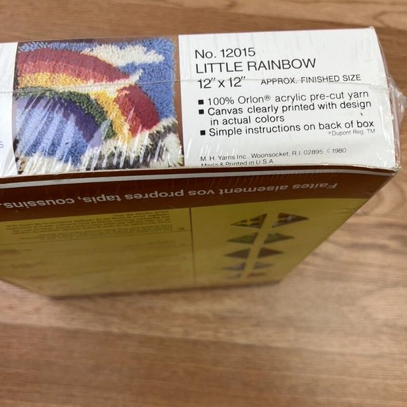 Vintage MH Latch Hook Kit Little Rainbow 12"x12" Rug Picture Pillow NEW 12015 - Picture 5 of 5
